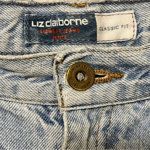 Vintage 90s High Rise Mom Jeans Classic Fit Light Wash Lizwear - Picture 7 of 11